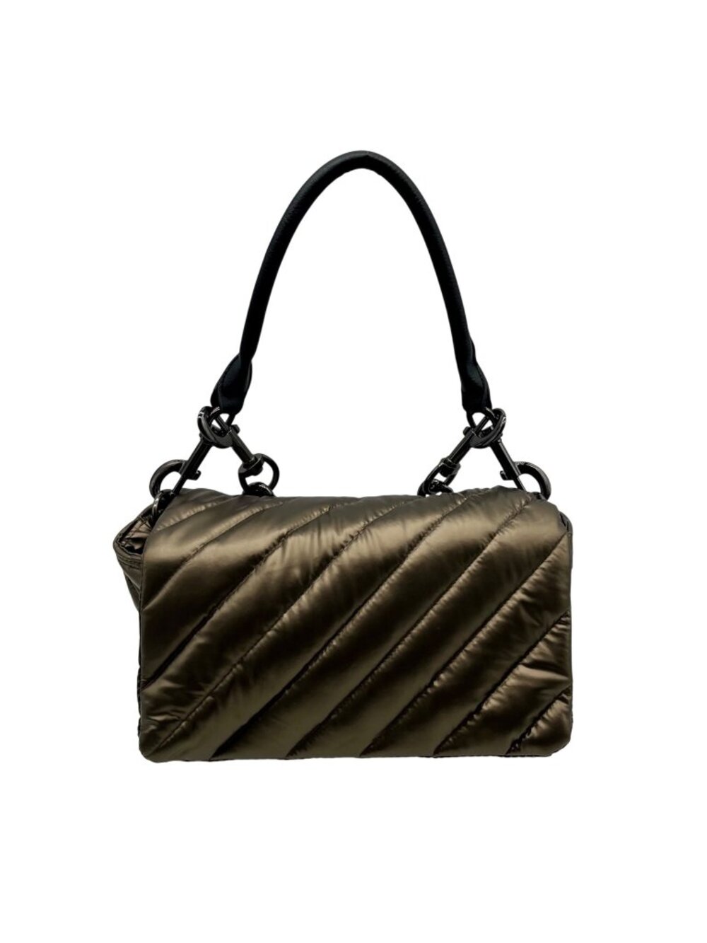 Think Royln Soft Bronze Nylon Shoulder Bag